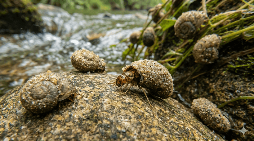 Snail-case Caddisfly